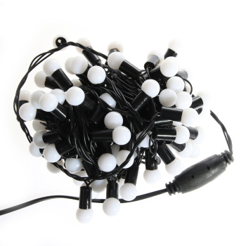 Гирлянда «Нить» Luazon Lighting, 10 м, мигание, бело-синий, шарики 1.5 см, 100 LED, IP44, 220 В Гирлянда «Нить» Luazon Lighting, 10 м, мигание, бело-синий, шарики 1.5 см, 100 LED, IP44, 220 В
