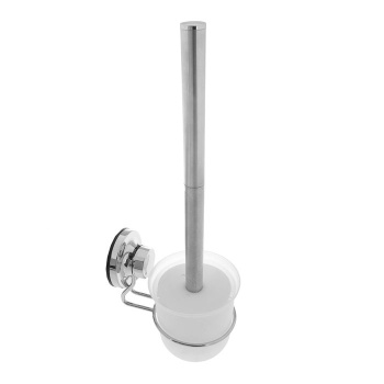 Ёрш с крышкой настенный на вакуумных присосках Accoona А11411 хром *1/20