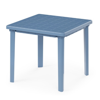 Стол пластм. квадратный 800х800мм, выс.740мм  Синий М2594 (ЗПИ "Альтернатива") *1
