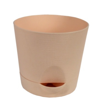 Кашпо пластм. "Le Parterre" 0,7л d верха 110мм h110мм с поддоном Бежевый 202-4 (Tek.A.Tek)*1/40