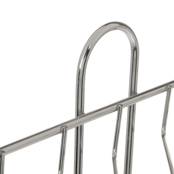 Полка трехъярусная угловая с крючками, проволока стальная, 10, Milardo, 110WC30M44