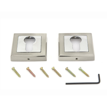 Накладка п/цилиндр НИКЕЛЬ матовый A 2 ET SN Фабрика замков*1/25/100