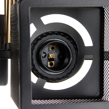 Светильник потолочный N6400/4 BK+COP 4*40W E27 220V (l-555; w-345; h-195) S=16м2 VERNER LIGHTING *1