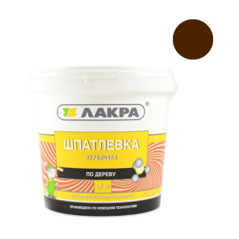 Шпатлевка по дереву махагон 1,5 кг Лакра *1/6/432