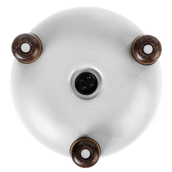 Кашпо пластм. "Жардин" 21л d верха 350мм h330мм с съем дрен.решеткой Белый М9127 *1/2