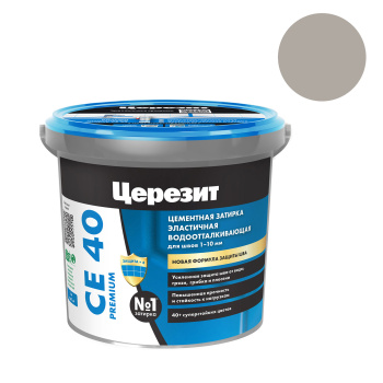 Затирка для швов Церезит CE 40, 1 кг, серый