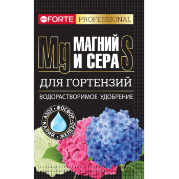 Удобрение для гортензий и других растений с Серой и Магнием 100 г Bona Forte шоубокс *10/30 Удобрение для гортензий и других растений с Серой и Магнием 100 г Bona Forte шоубокс *10/30