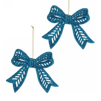Набор подвесок "Сказочные бантики", 9х11 см, 2 шт., голубой