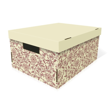 Коробка для хранения картон 370x280x180мм "Цветущий шиповник" Д20104/№2 Цвет.шиповник *1/20