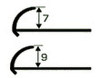 Профиль д/каф.плитки 7мм наружный 2,5м 0001белый РСП *50