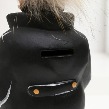 Копилка "Конь в пальто" 22см, черный   1668279